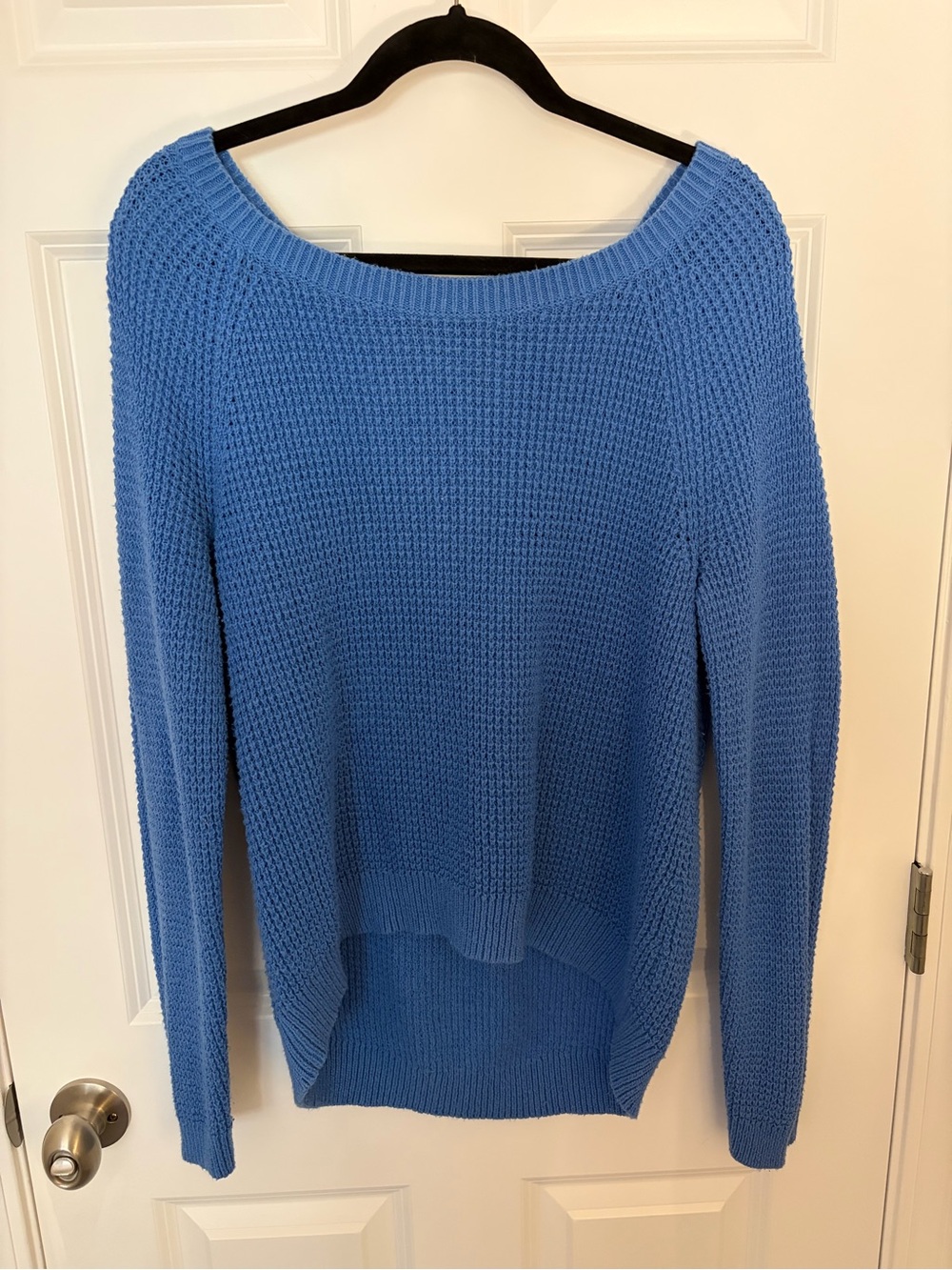 Old Navy Light Blue Scoop Neck Cozy Knit Sweater Large